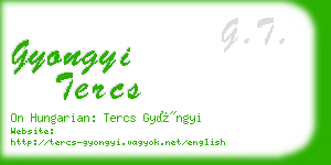 gyongyi tercs business card